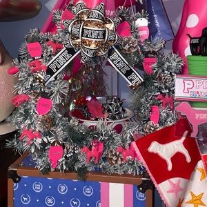 Victoria’s Secret pink custom paid wreath